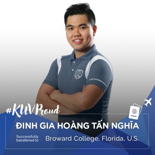 ĐINH GIA HOÀNG TẤN NGHĨA - 15 lời mời Đại học từ Mỹ